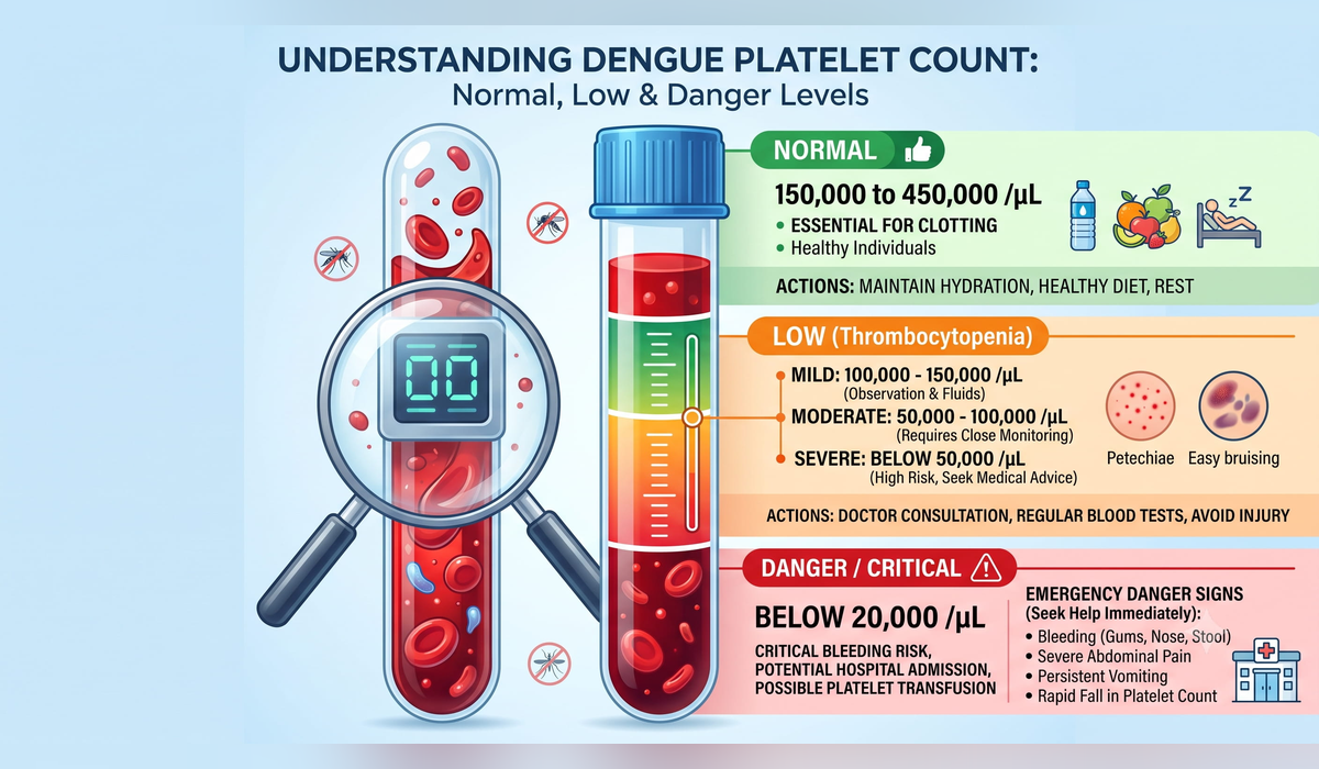 Dengue Platelet Count Chart: Normal, Low & Danger Levels | Curavya